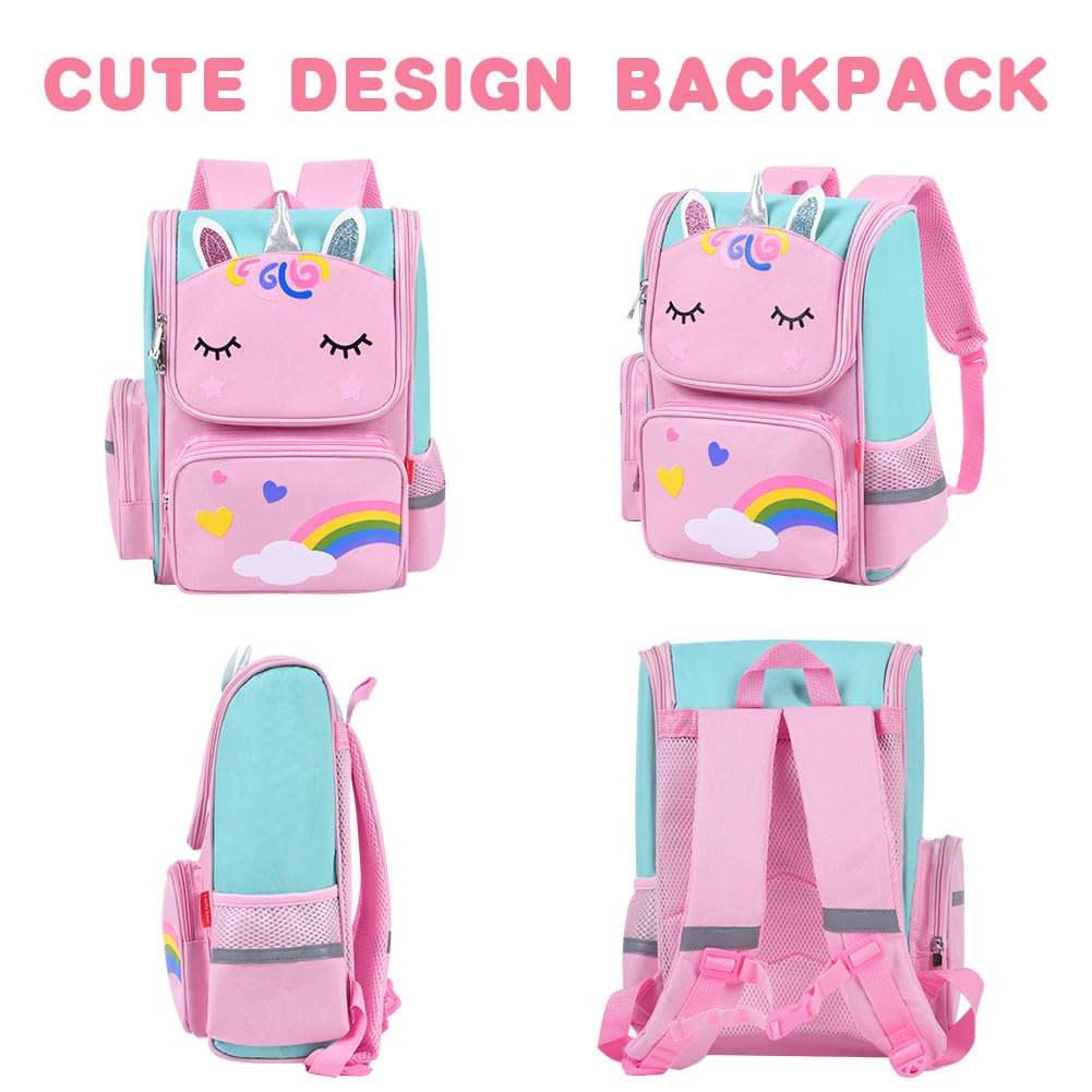 Aucuu Plecak dziewczęcy, plecak dla nastolatków, plecak kawaii, wodoodporny plecak szkolny dla dziewczynek, duża pojemność, plecak dziecięcy, na zewnątrz, do szkoły, na podróż, #1 różowy, 36*28*16cm