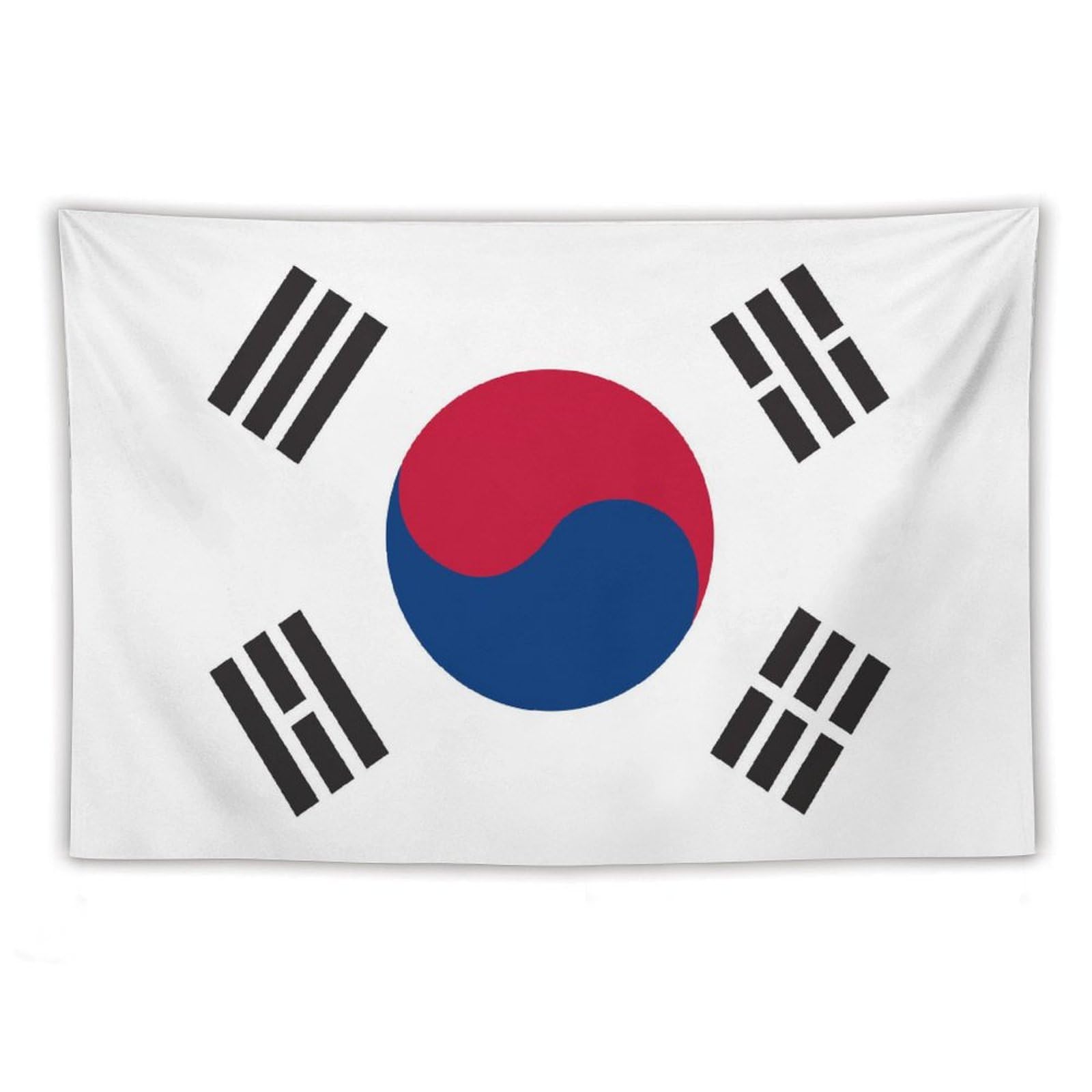 XingFox Korean Flag Tapestry Wall Hanging National Flag Tapestry for Room Bedroom Dorm Aesthetic Decorations, 60"x90"