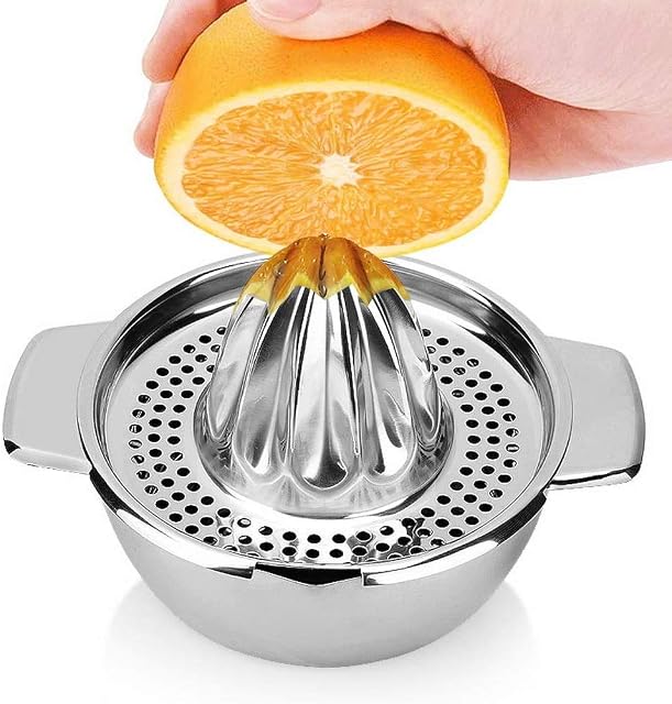 St@llion Orange Citrus Squeezer, Stainless Steel Metal Orange Lemon Squeezers Manual Juicer