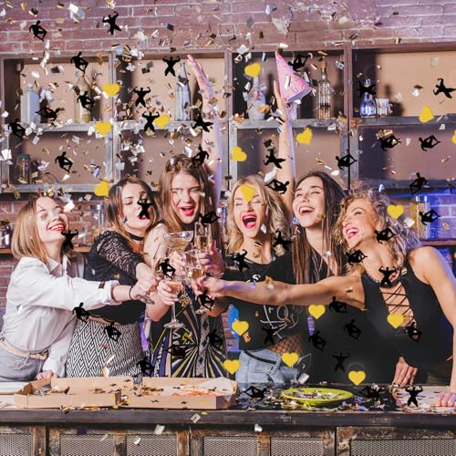 Image of 100PCS Male Dancers Bachelorette Confetti Bachelorette Table Confetti MEN Scatter Confetti Single Party Sparkles for Bridal Shower Theme Party Bachelorette Decor Supplies