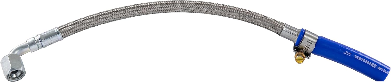 Sinister Diesel Turbo Coolant Feed Line – Fixes Factory Feed Line Leak – Fits 2011–2014 Ford Powerstroke 6.7L – Direct OEM Replacement