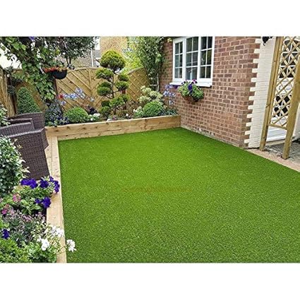 Flooring Store High Density Artificial Grass Carpet Mat for Balcony, Lawn Mat, Door Mat, Floor Mat with 40 mm Thickness UV Resistant 4 x 75 Feet Green Colour