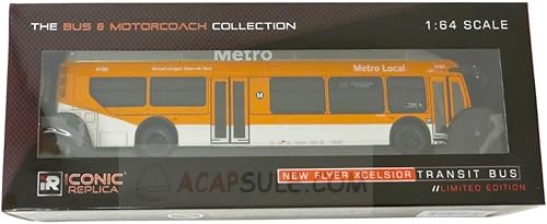 Miniatura 5 de Nuevo Flyer Xcelsior Bus LA Metro Autobús de tránsito local, Los Ángeles, California Escala 164 Nuevo en la Caja Bien Detallado Tanto Dentro como