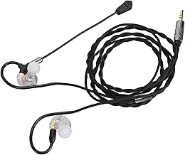 Écouteurs Intra-Auriculaires de Jeu, Casques de Jeu avec Microphone, écouteurs de Jeu Filaires Détachables de 3,5 mm pour PC, Console, Ordinateur Portable, Téléphone et Tablette(Blanc)