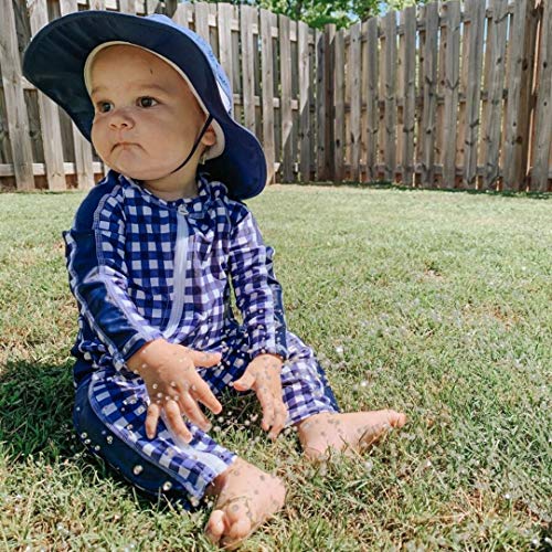 Image of SwimZip UPF50+ Boys Swim Shirt, Long Sleeve One Piece Kids Sunsuit