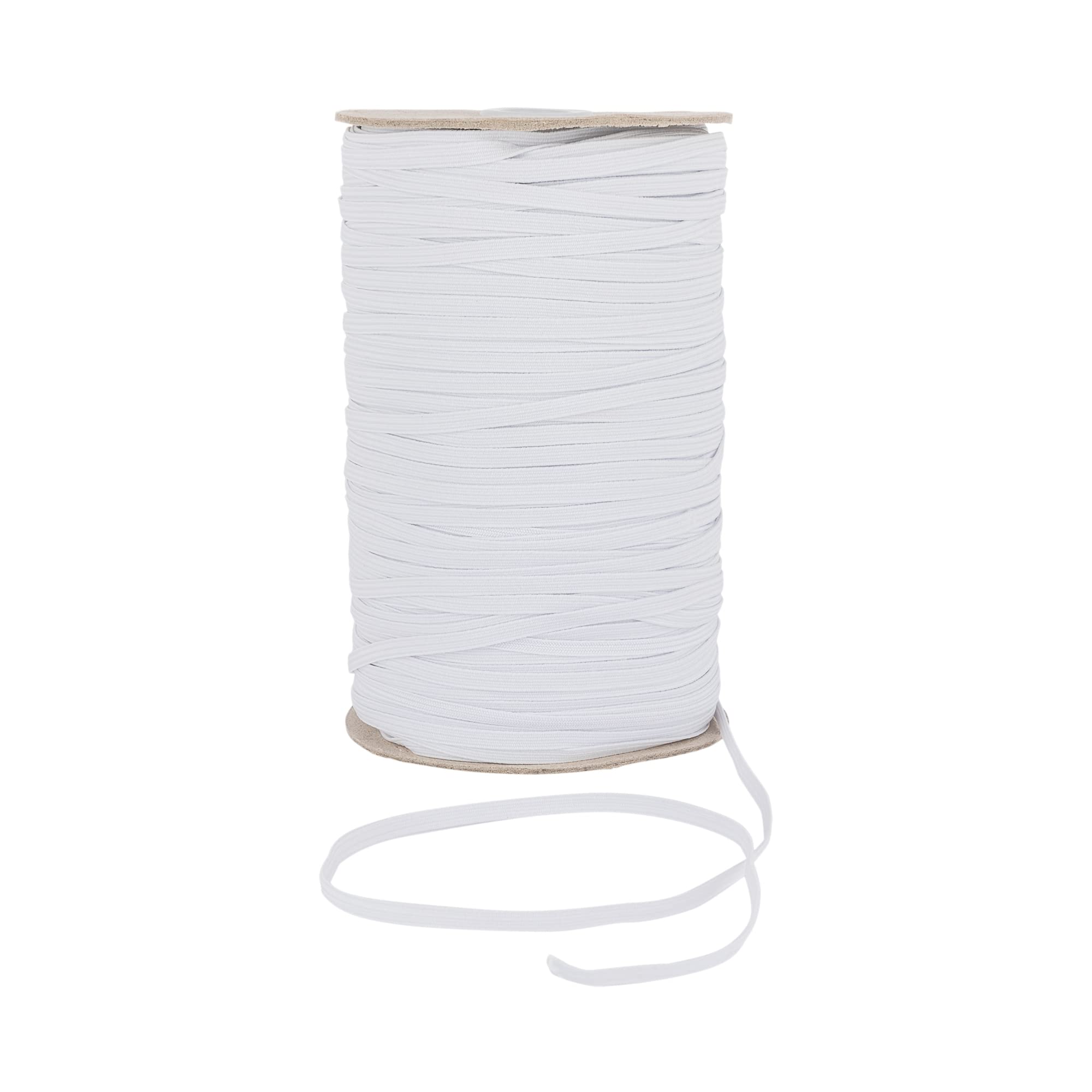 6 Cord Elastic Cord for Sewing Crafting Waistbands Black White - Perfect for Wig Bands Strap Jewellery Mask Making Dressmaking Accessories Fitting DIY Craft by Discount Fabrics LTD (White,5m)