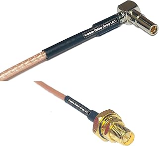 6 feet RG316 MS162 Male Angle to RP-SMA Female O-Ring RF Pigtail Coaxial Cable