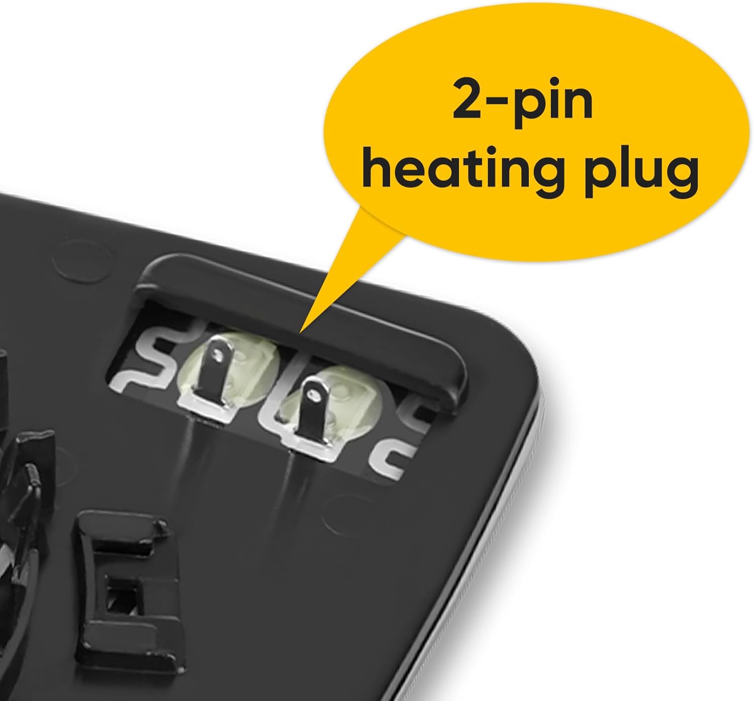 Blind Spot Driver Side Mirror Compatible with 2019 2020 2021 2022 2023 2024 2025 Chevy Blazer, Left Side Replacement Mirror Glass for Chevrolet Blazer