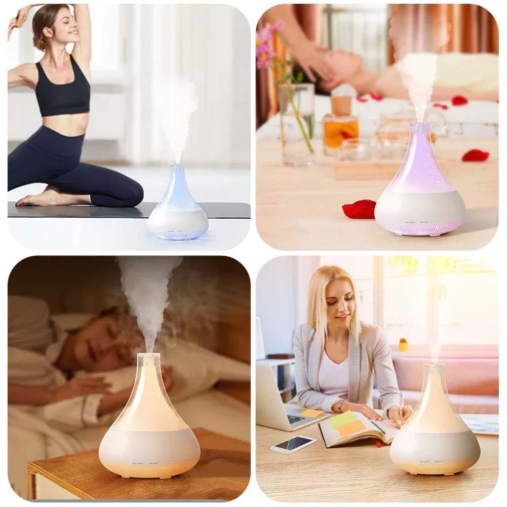 Diffusore di oli essenziali wireless smart WiFi, compatibile con Alexa e Google Home, app per telefono e controllo vocale, grande diffusore a ultrasuoni, impostazioni LED e timer