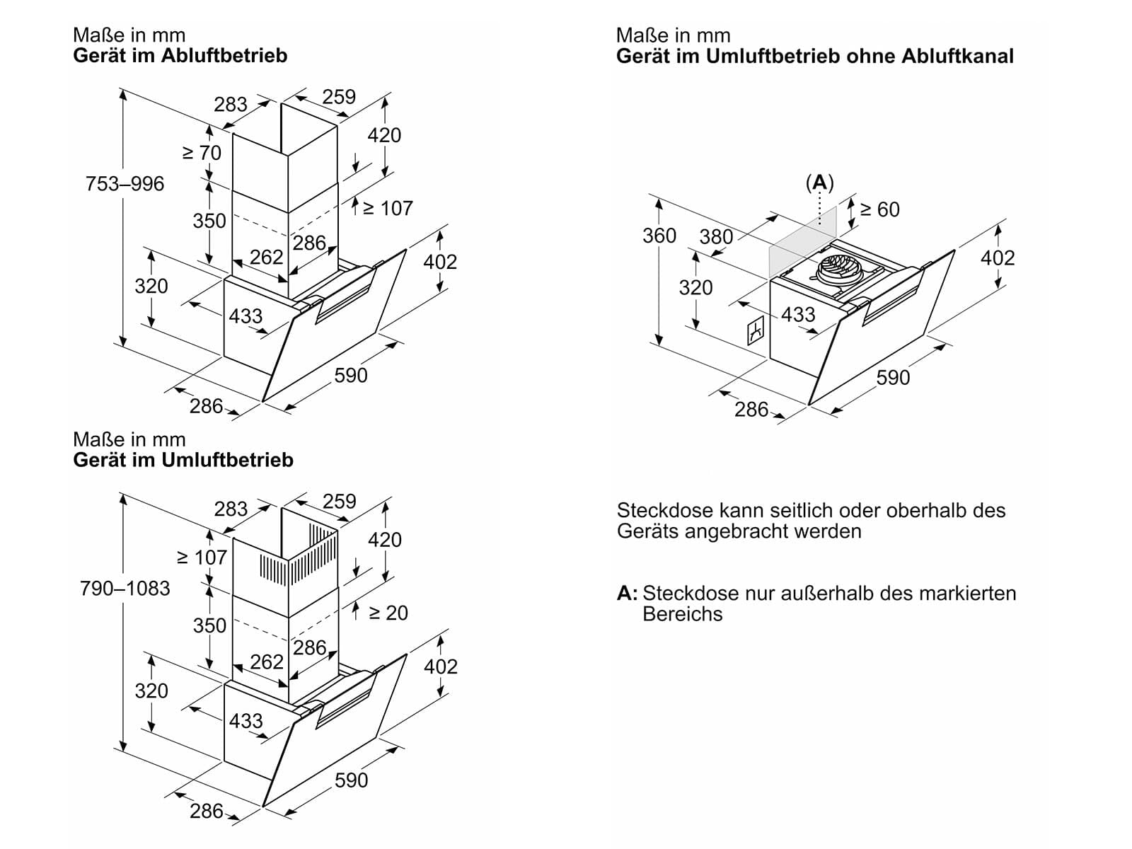 Siemens LC67KFN60, iQ300 - Cappa aspirante intelligente, larghezza 60 cm, montaggio a parete, prodotto in Germania, con aria di scarico, particolarmente silenziosa, controllo touch o piano cottura,