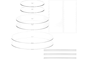 Coloch Acrylic Cake Discs Set: 3 Tier Cake Making Essential
