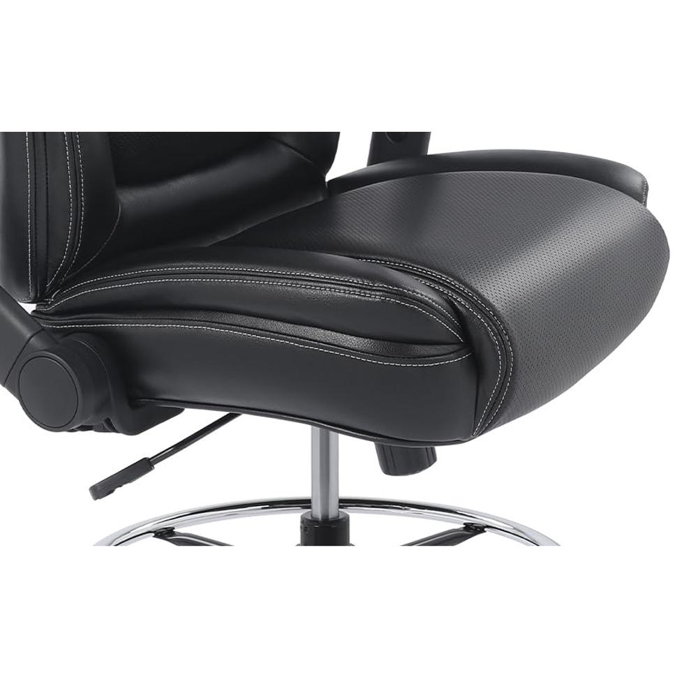 Amazon.com: Ergonomic Mid-Back Premium Faux Leather Adjustable