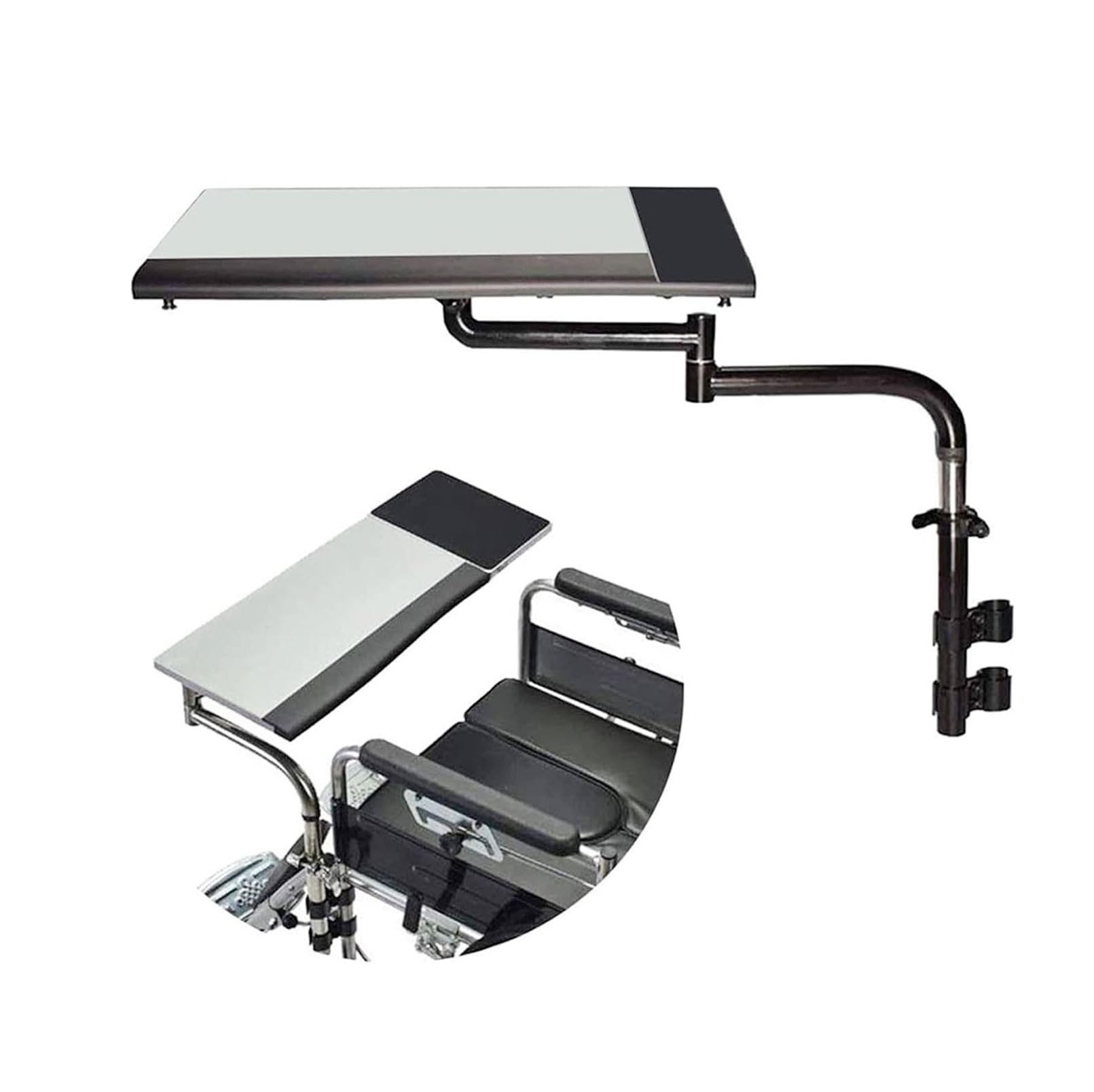 WXPXYBF Wheelchair Tray Attachment for Eating,Reading,Writing - Adjustable Lap Tray for Adult Wheelchair - Mobility Accessory for Playing Computers or Chess