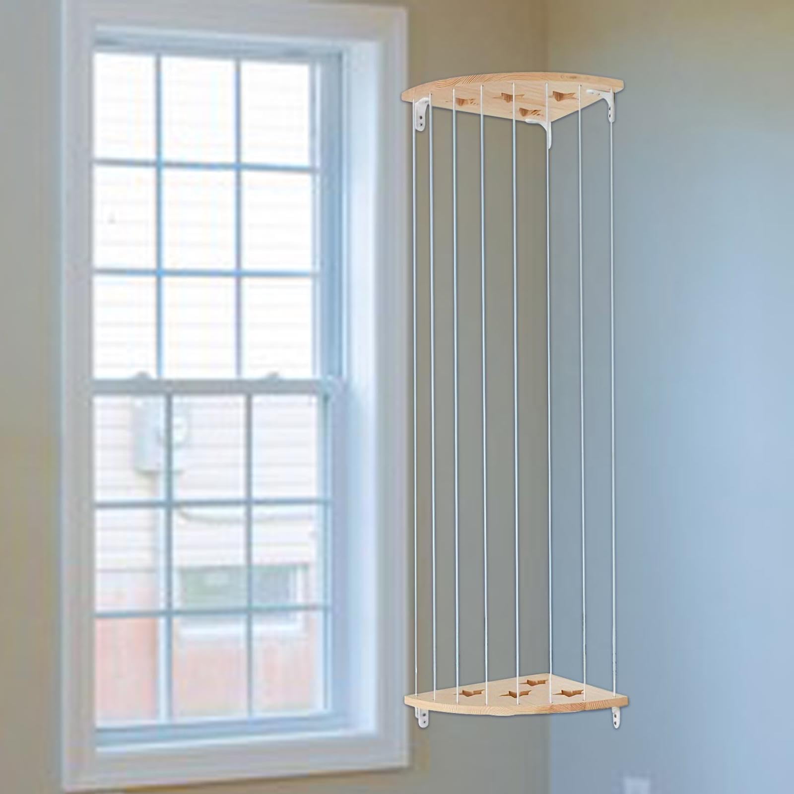 Organisateur De Peluches En Bois Réglable – Étagère Murale Pour Jouets Doux, Parfait Pour Ranger Et Décorer La Chambre D'Enfant !