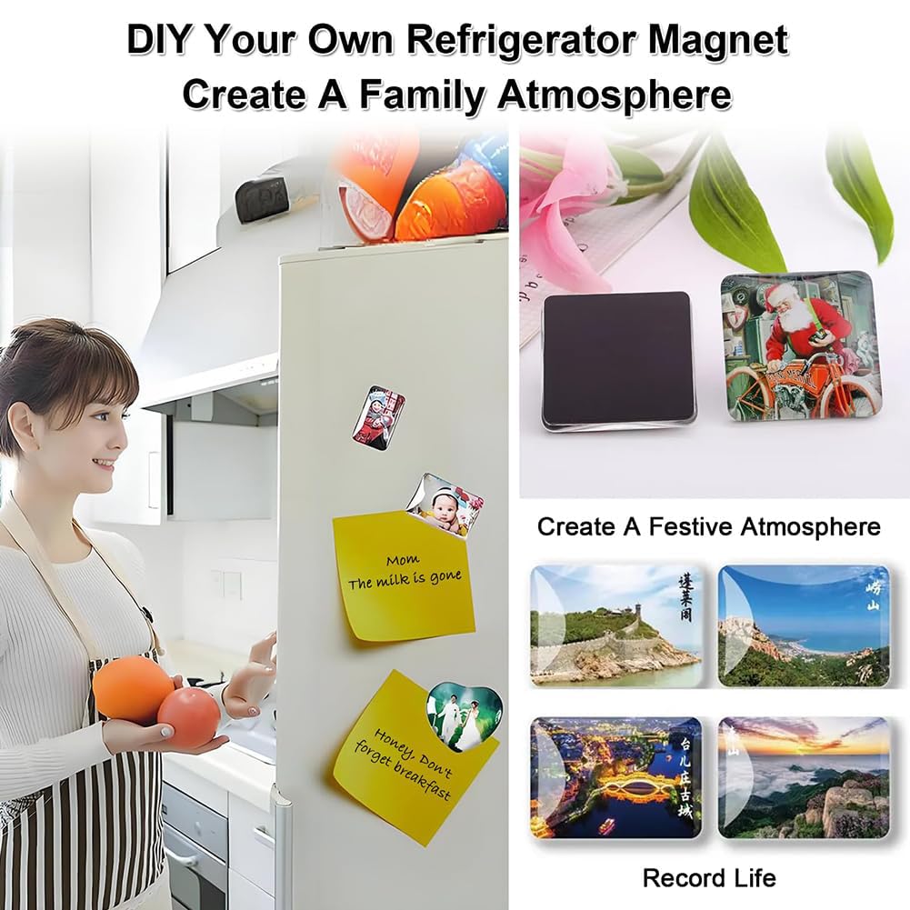 DIY-Foto-Magnetmaschine für individuelle Kühlschrankmagnete und Knopf-Abzeichen, dekorieren Sie Kühlschränke mit personalisierten Designs