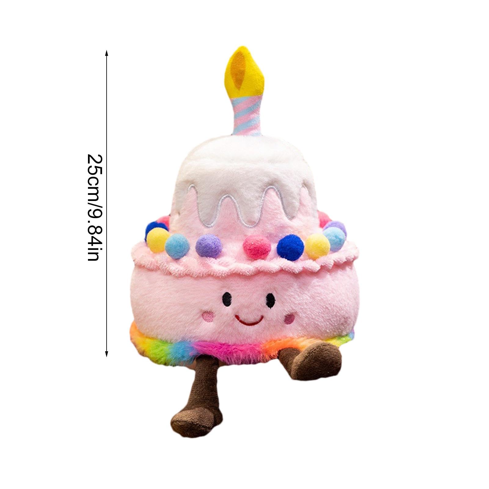 Amazon | バースデーケーキぬいぐるみ ブルーバースデーケーキ