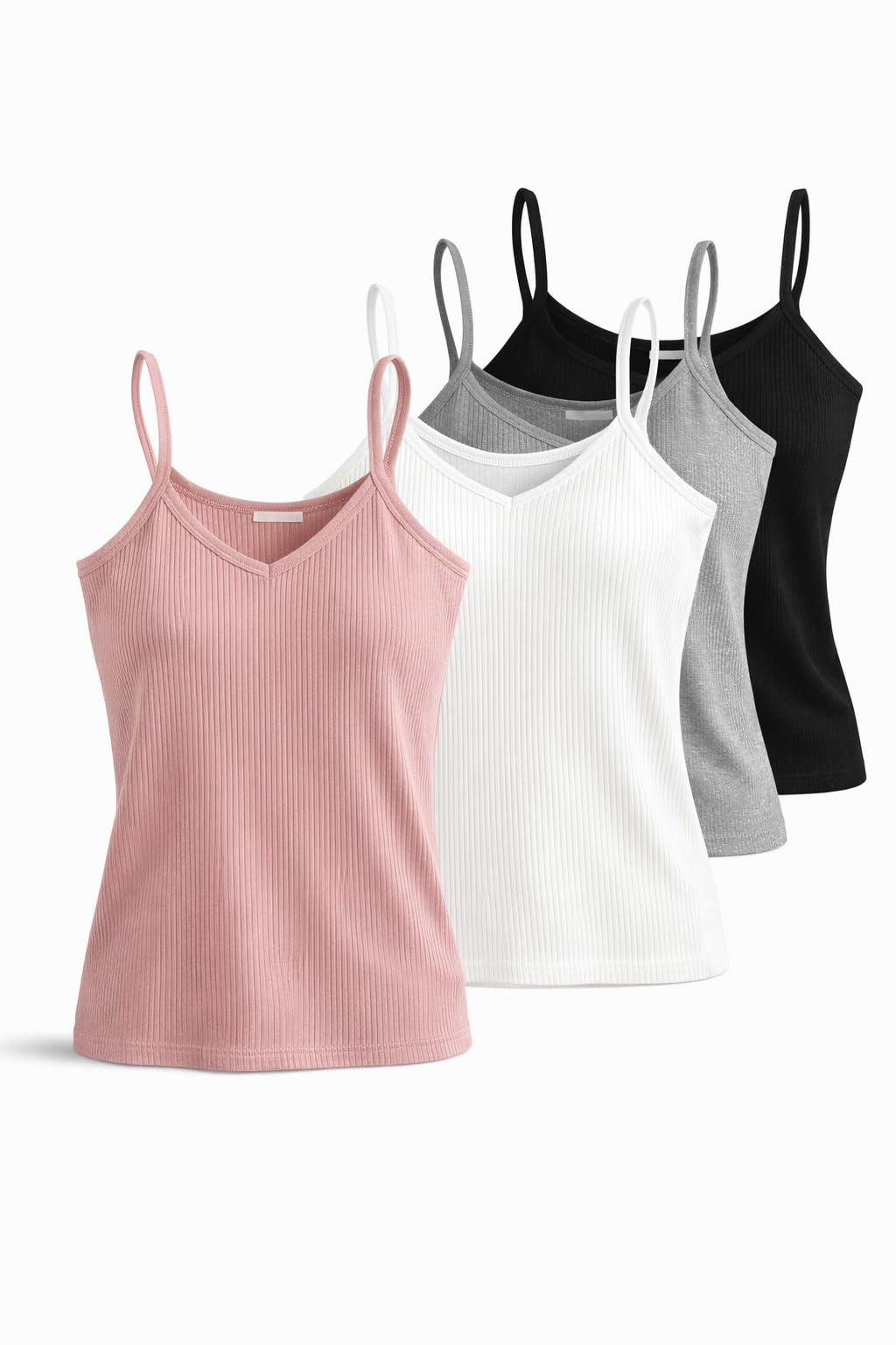 fashionez Women Thermal Tank Top Pack of 4 | Winter Warm Sleeveless Innerwear | Ribbed Stretch Camisole with Fleece Lining | Soft Cotton Blend Thermal Vest for Women & Girls-picture-18