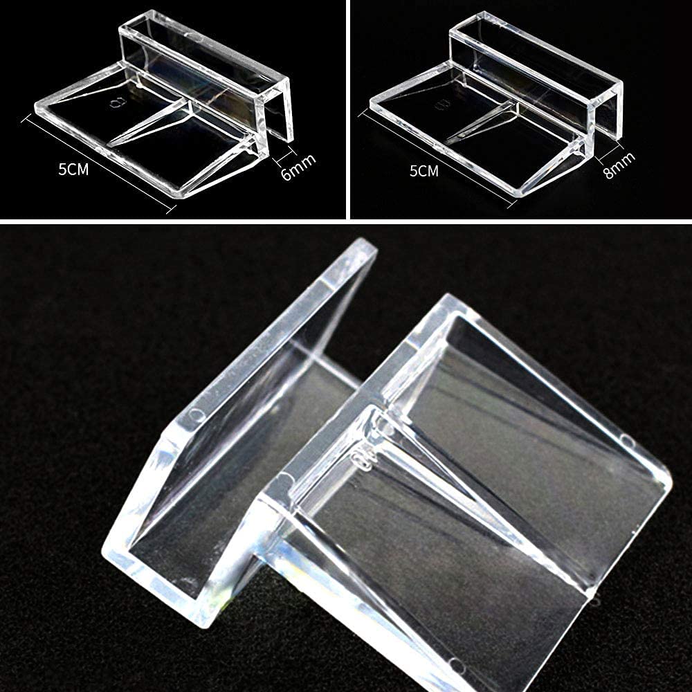10 Clip Per Copertura Acquario In Vetro - Supporto Per Vasche Da 6mm - Foto 6