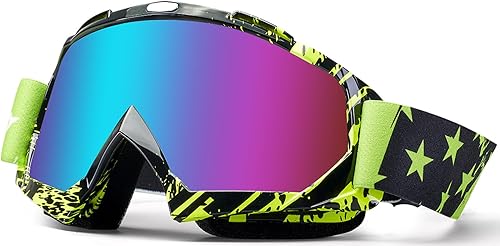 Vista 27 de Dirt Bike Goggles Motorcycle Gear ATV Riding Motocross Dirtbike 4-Wheeler Accessories Ski Fit Over The Glasses