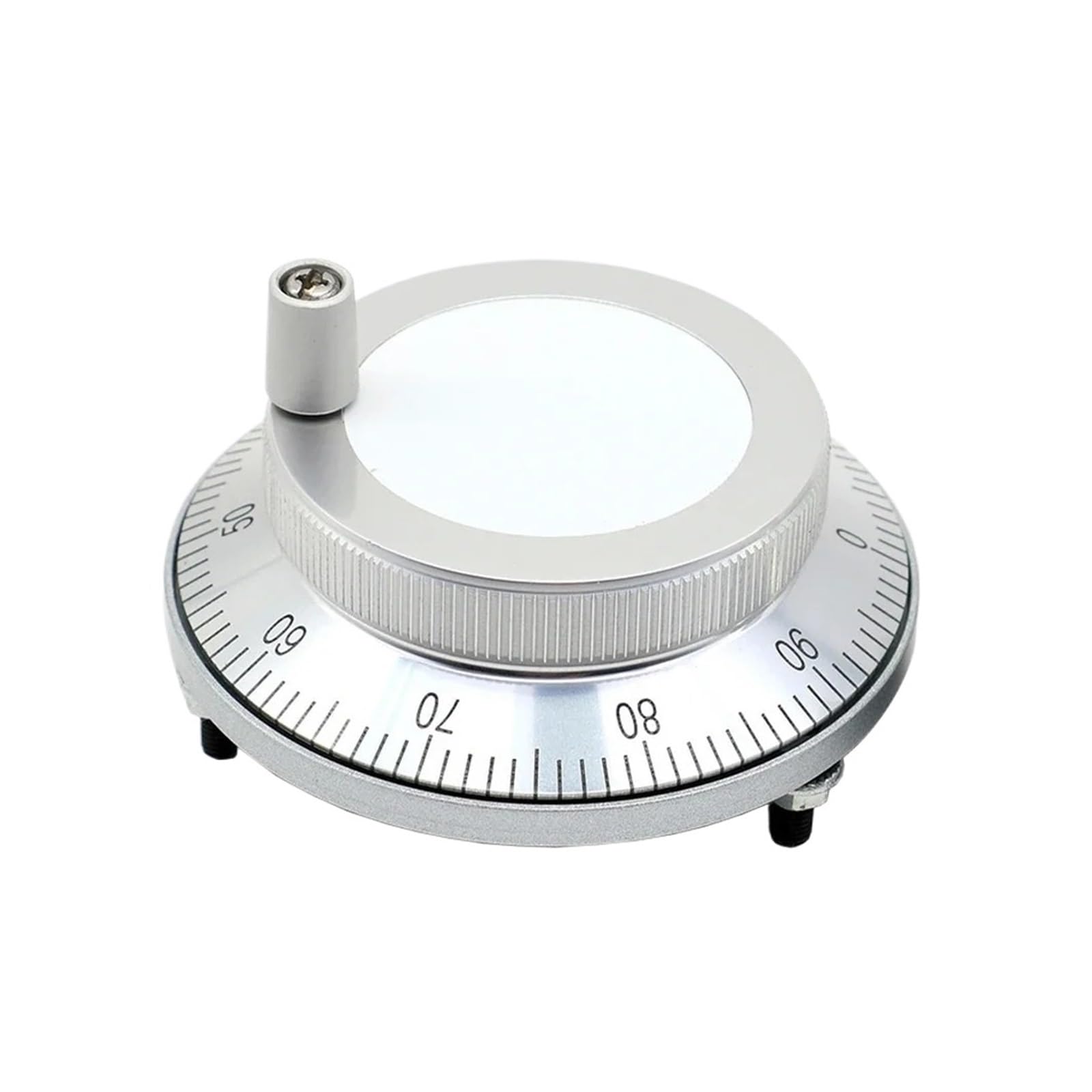 WUDCW Pulser Handwheel 5/12/24V 6pin Pulse 100 Manual Pulse Generator Hand Wheel Machine 60mm 80mm Rotary Encoder(Dia.80mm,24V-4pin-100pulse)