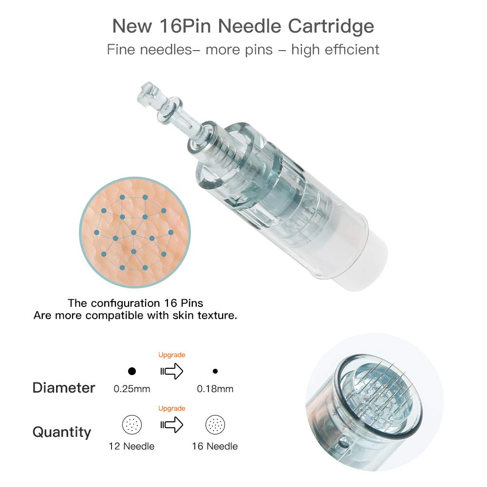 Wireless Elettrico Microneedle Dermapen Dr.pen M8 Professionale Sistema di Terapia con Microneedling Penna di Bellezza con Batteria a Cartuccia con 10 Cartucce di Aghi