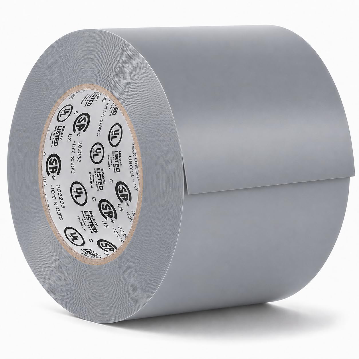 GGR Supplies EL-766AW Gray General Purpose Electrical Tape, 3 Inch x 66 Feet, 7 Mil PVC, UL/CSA Listed Core, 600V Flame-Retardant Insulation for Wire Splicing, Bundling &amp; Color Coding, Pack of 1