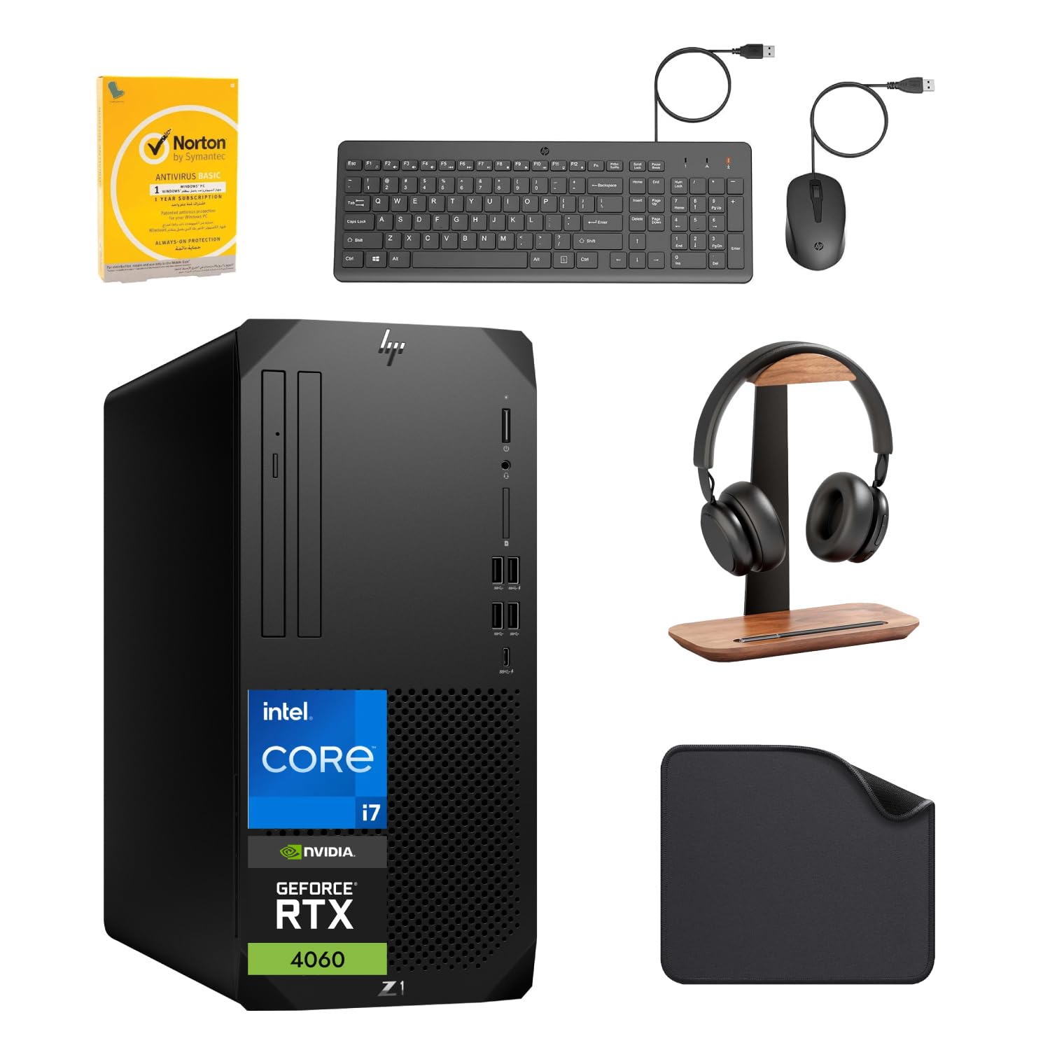 HP Workstation Desktop PC (Z1 G9) 14th Gen Intel i7-14700, RTX4060