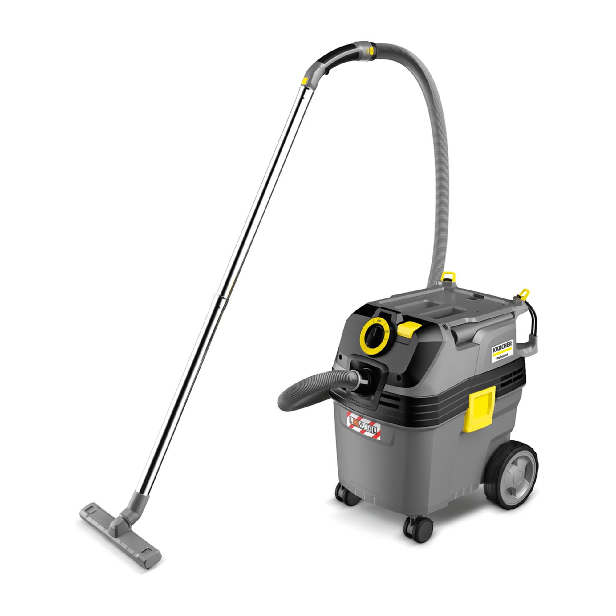KÄRCHER Aspirateur Eau et poussières NT 30/1 AP L, Max. 1380 W, Filtre plissé Plat, réservoir : 30 l, Tuyau : 2,5 m, suceur pour sols humides/secs (300 mm), suceur de Fentes