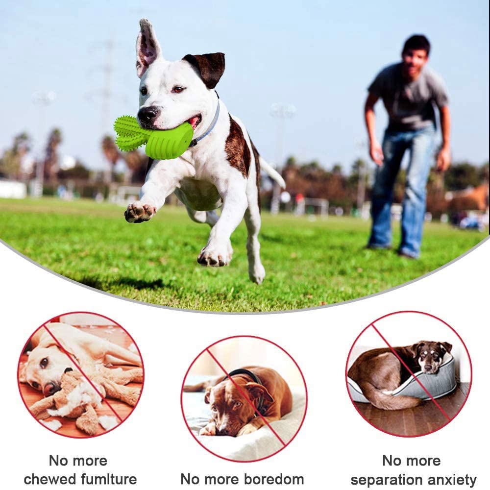 Juguetes masticables para perros para masticadores agresivos, medianos y grandes, juguetes interactivos duraderos para cepillos de dientes para perros, juguetes de goma natural indestructibles para