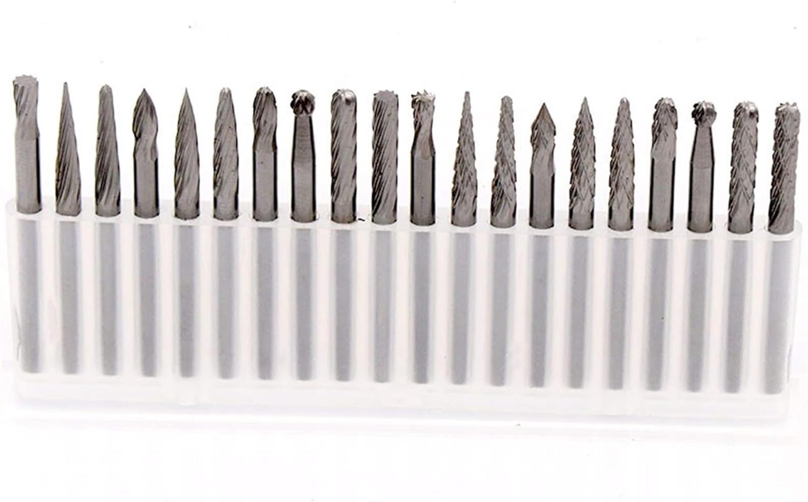 Lima de escofina de Metal, Juego de limas de Aguja, Lima rotativa de Acero de carburo, Mango de 3 mm, Lima Resistente con Cabezal de molienda metálico y no metálico (Size : 10pcs 1 10)