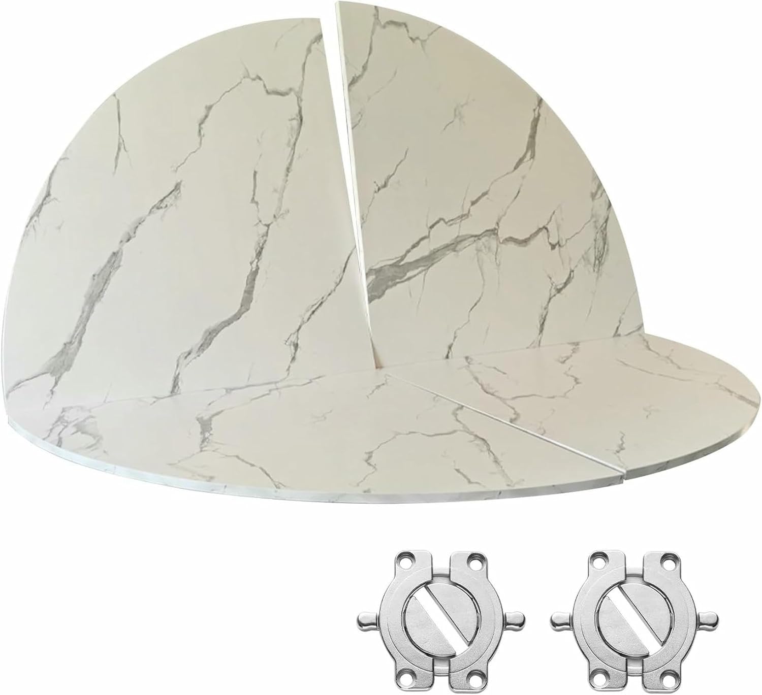 Large Round Foldable Table Top Only; Diameter Wood Replace Table Top Space Saving Temporary Folding Desktop Extender Catering Banquet Party Tables No Legs Easy