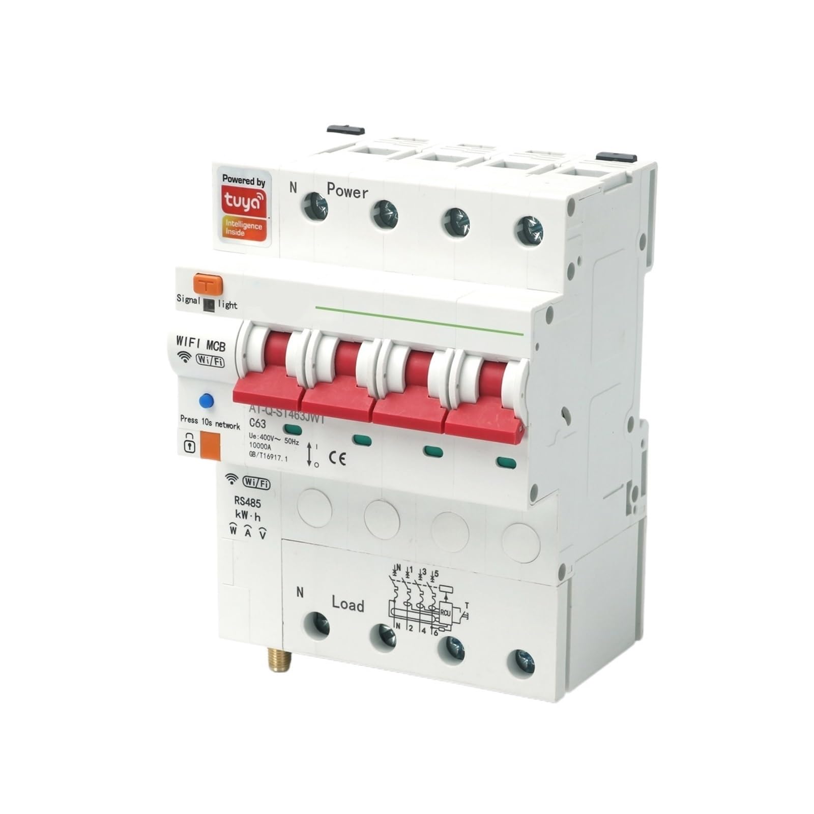 RCBO WiFi Compteur d'énergie connecté pour piloter et sécuriser la recharge de voiture électrique