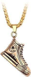 SRVNT メンズ女性用ヴィンテージノルディックアミュレットネックレススニーカー靴メンズネックレスヒップホップパンクネックレスユニークなペンダントレトロノベルティゴシックネックレスギフト/F