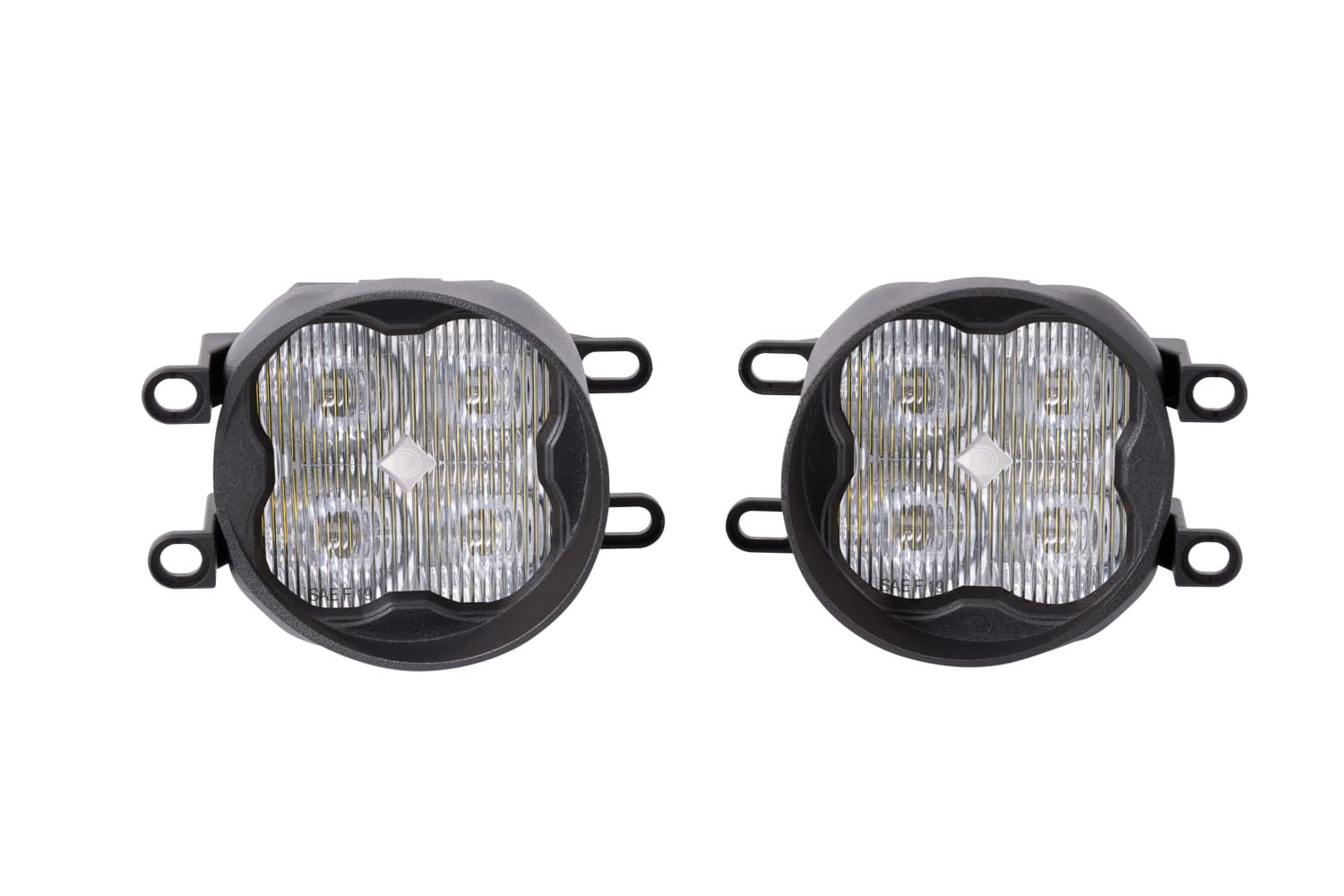 Diode Dynamics SS3 LED Fog Light Kit compatible with Toyota 4Runner 2014-2024, White SAE Fog Pro with Backlight