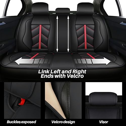 Miniatura 4 de Fundas de asiento de automóvil de 5 asientos, ajuste universal para BMW 128 135 320i 325 328i 335i X1 X2 X3 X4 X5 X5 M X6 X7, funda de asiento de