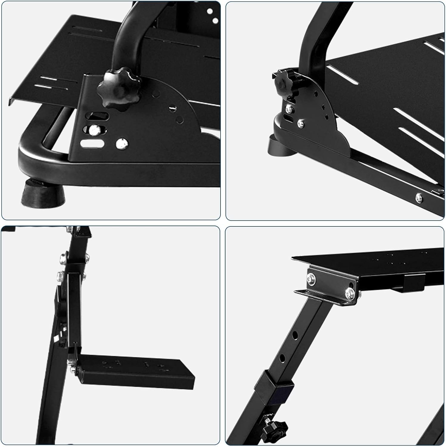Racing Simulator Steering Wheel Stand Racing Wheel Stand Special design Compatible with T500, FANTEC, T3PA/TGT, G25, G37, G29/T300RS Without Wheel、Pedals and seat.