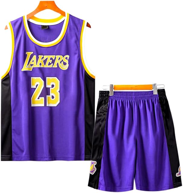 Kids Boys Basketball Kit 2 Piece Sleeveless Basketball Training Jersey and Shorts Set