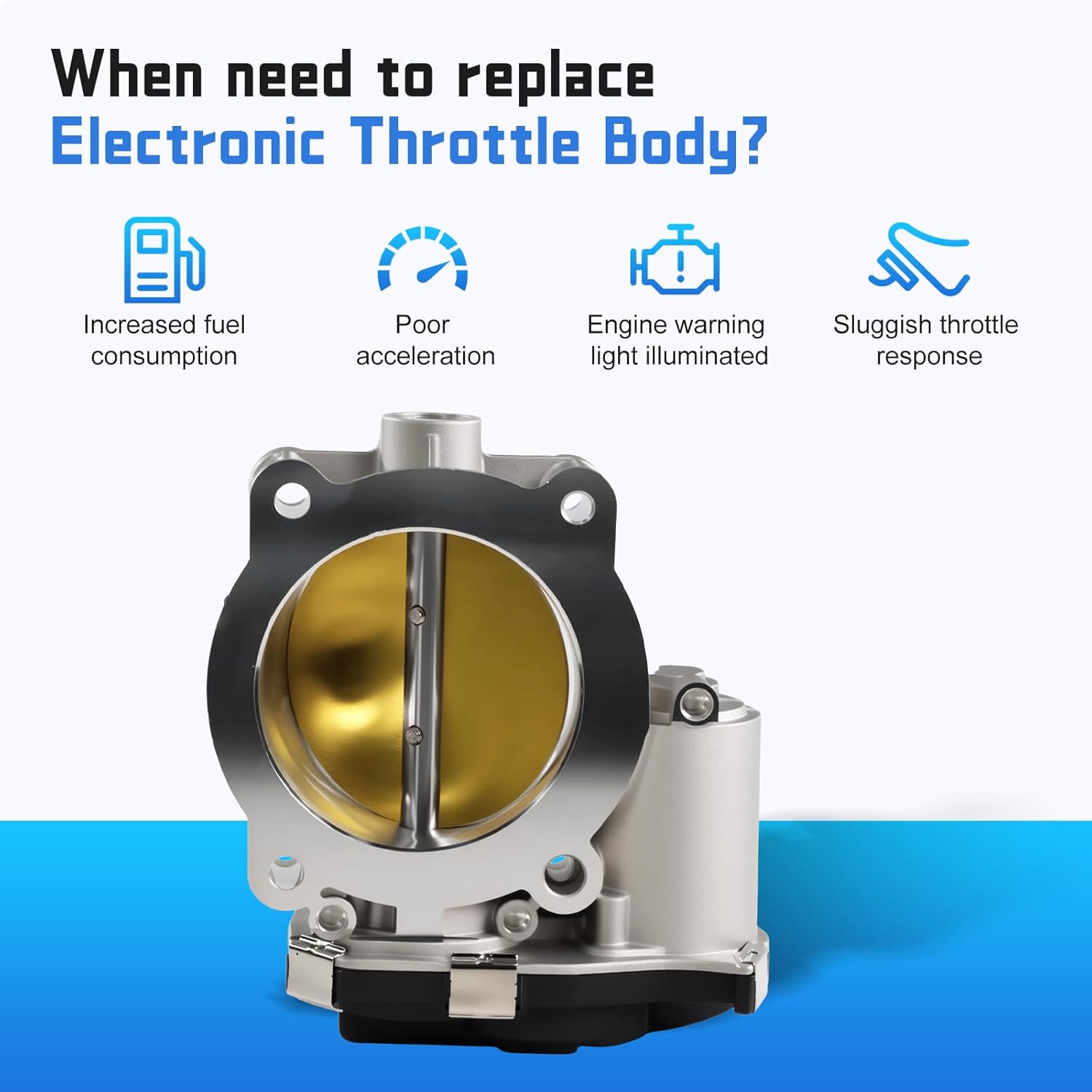 Electronic Throttle Body 12632172 12669016 12670981 S20219 TB1291 Fit for Enclave ATS CTS SRX XTS Camaro Caprice Colorado Equinox Impala Acadia Canyon Terrain 3.6L V6 2013-2017 Engine