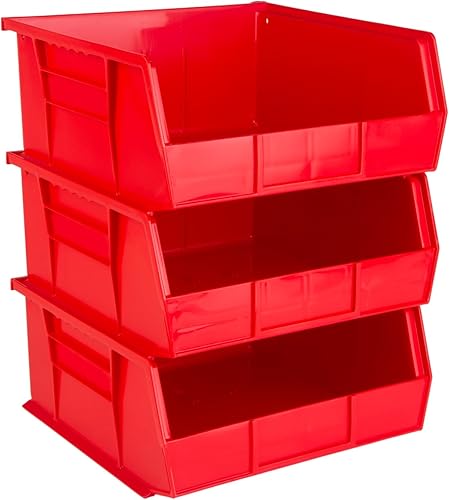 Miniatura 7 de Hudson Exchange - Contenedor apilable de plástico de 11 x 11 x 5 pulgadas para colgar (amarillo)