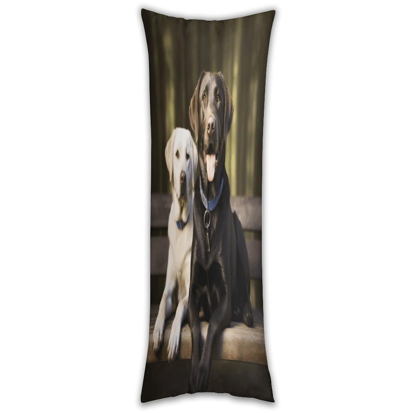 Labrador Pillow Cases Breathable Vertical Long Pillowcase Body Pillowcase with Hidden Zipper Closure Soft and Cozy Pillow Cover 20x54 Inches for Bedroom Couch