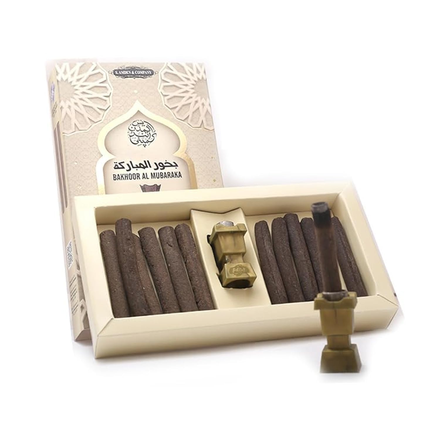 Sponsored Ad – SAC Bakhoor Al Mubarka - Thick Incense Sticks with Incense Holder | Premium Incense Kit for Positive Vibes & Spiritual Decor | Free Modern Incense Burner Holder | 12 Sticks with Free Holder