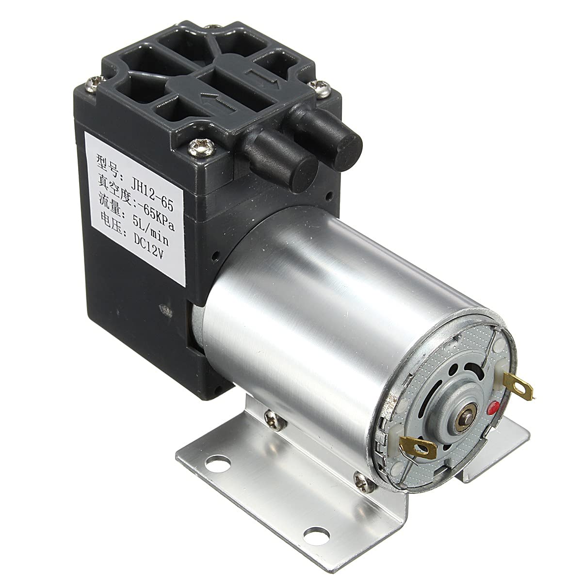 Micro pompe à vide 65-120 kPa DC12 V pour dépression et aspiration