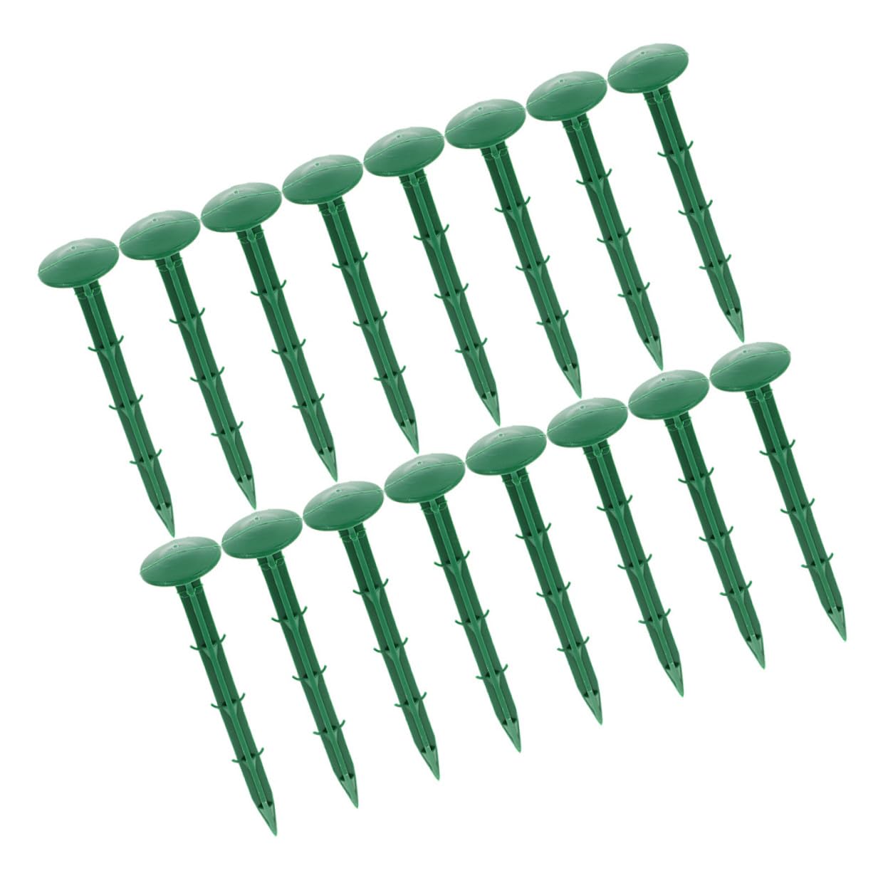 Piquets Plastique de Jardin Verts pour Bâche et Fixation Extérieure | Lot de 150