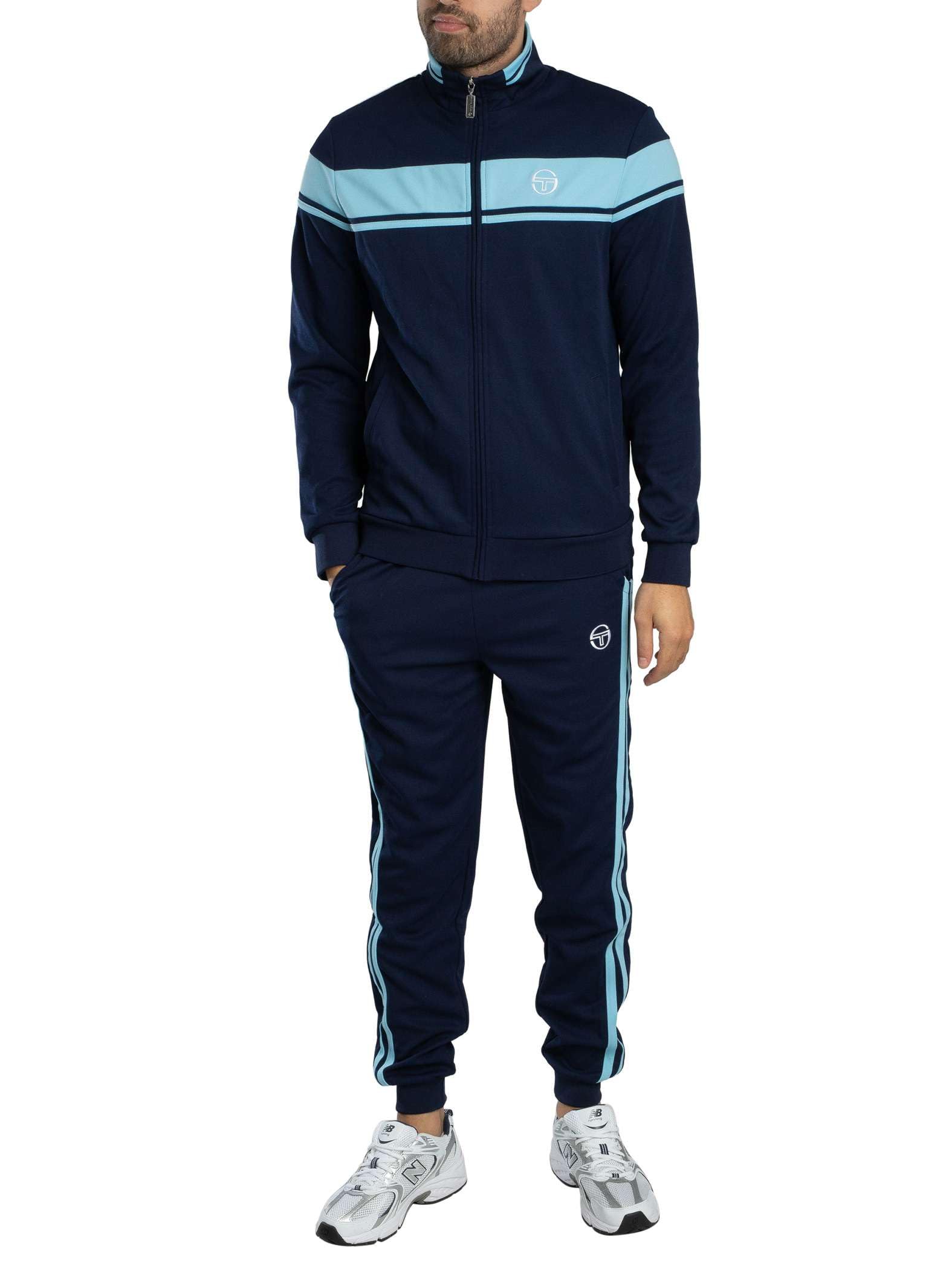 Sergio Tacchini Damarindo - Pantalones deportivos para hombre, color azul marítimo/mar báltico