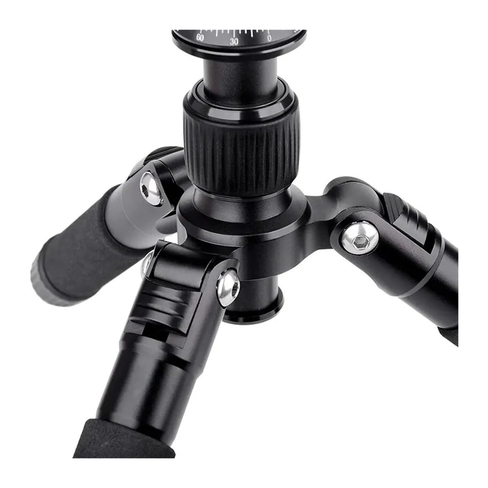 Treppiede da tavolo leggero Supporto for testa a sfera a 360 gradi | Mini staffa da viaggio compatta, supporto stabile for fotocamere DSLR e SLR(Red-1)
