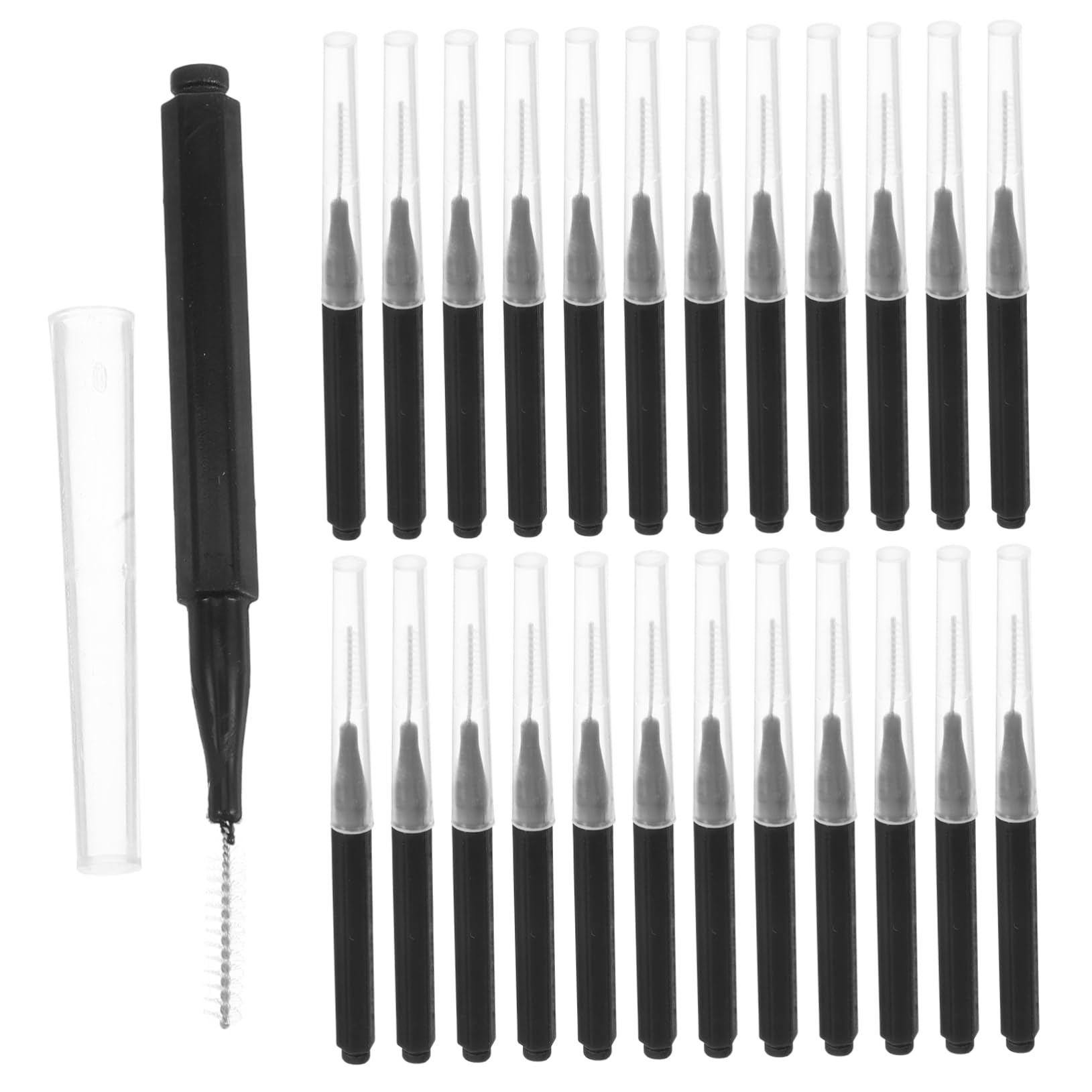 SEWOART 50pcs Toothbrush for Braces Interspace Toothbrush Interdental Brush Soft Bristles for Dental Hygiene