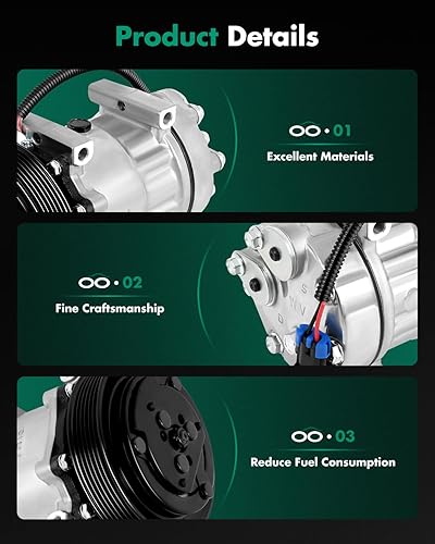 Miniatura 6 de SCITOO CO 4494C Compresor de CA para V-olvo VNL VNM VT 10.8L 12.1L 12.8L 14.9L 2008