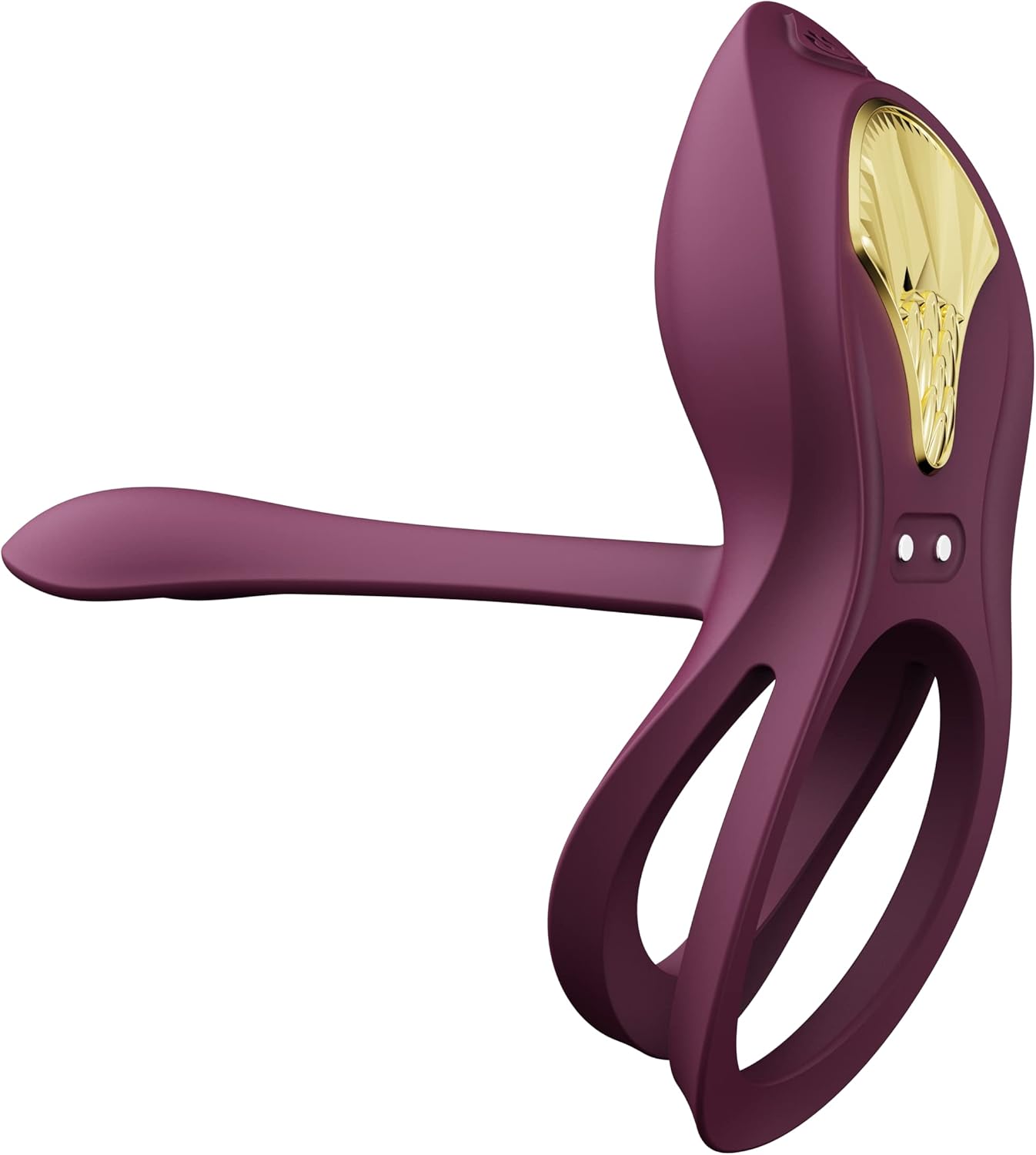 ZALO Bayek Vibrating Couples Ring with 8 Vibration Modes | Waterproof Sex Toy with Remote Control | USB Rechargeable Battery | 1-Year Warranty | Velvet Purple
