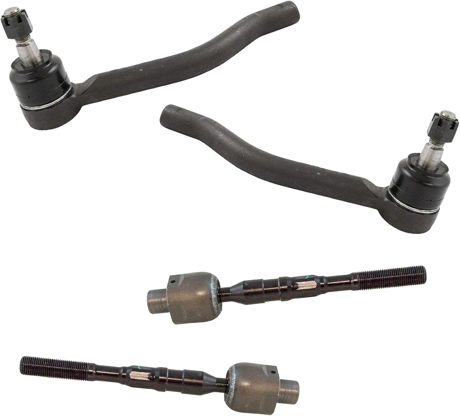 TRQ Front Inner and Outer Tie Rod Set for Infiniti JX35/QX60 and Nissan Pathfinder