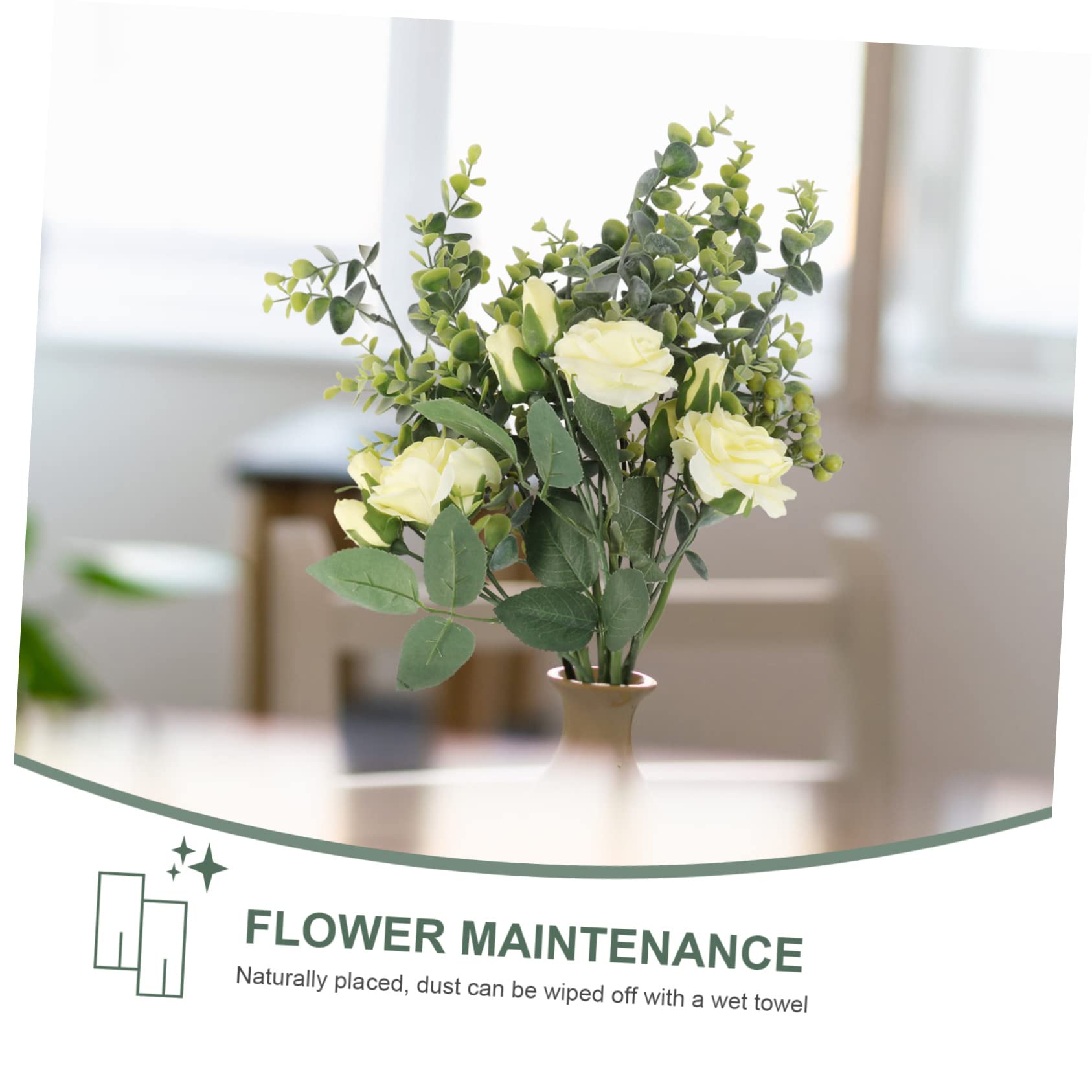STOBAZA 2stücke Gelber Simulierter Blumenstrauß Für Hochzeiten Dekorative Brautblumen Für Fotos Und Raumgestaltung Kunstblumenstrauß Für Zuhause Büro Und Feierlichkeiten